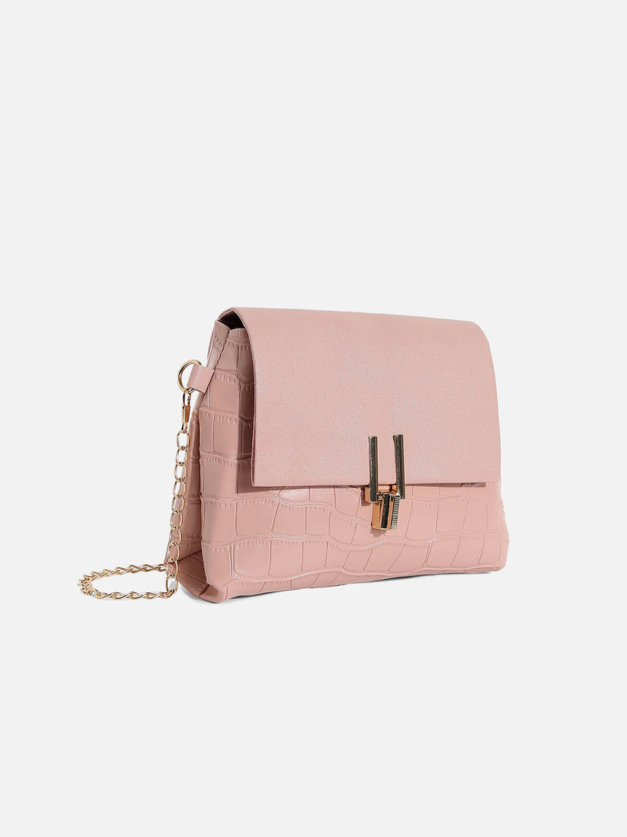 Mirabelle Pink Cross Body Bag - Shop authentic Indian Women's Fashion by Haute Sauce