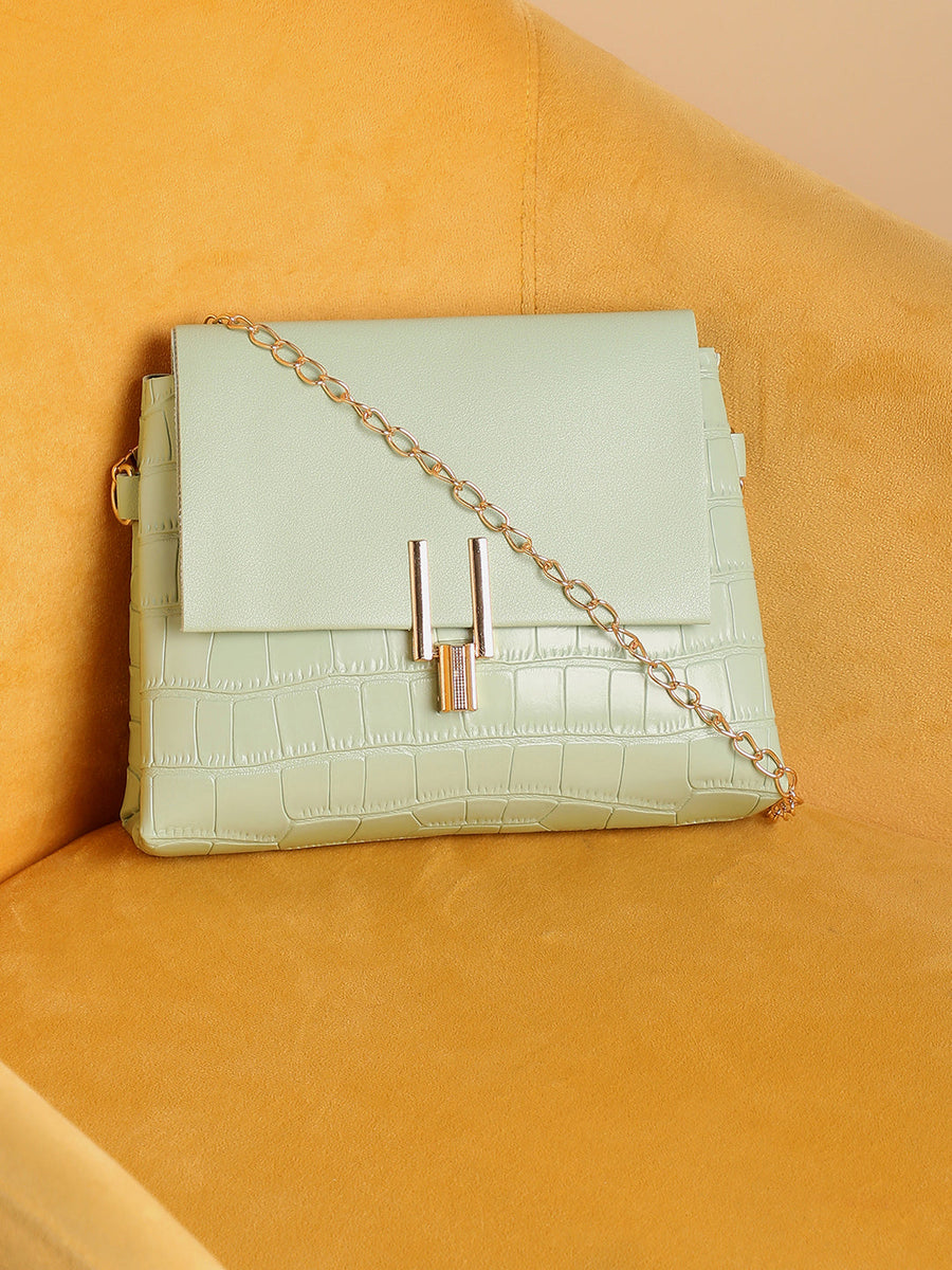 Terry Green Cross Body Bag - Shop authentic Indian Women's Fashion by Haute Sauce