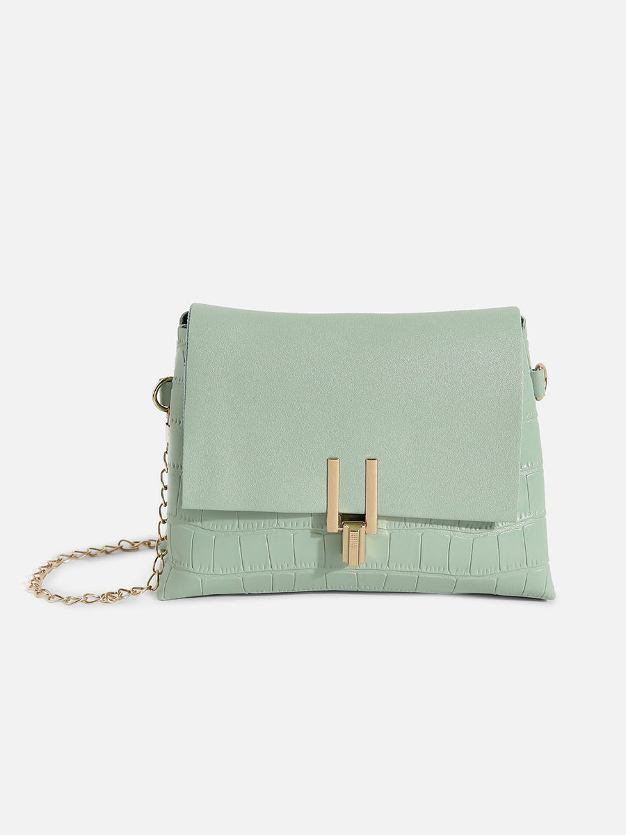 Terry Green Cross Body Bag - Shop authentic Indian Women's Fashion by Haute Sauce