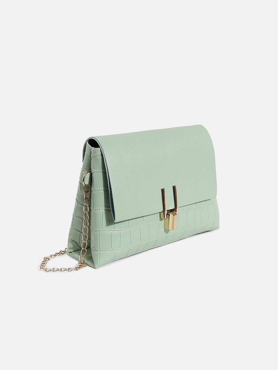 Terry Green Cross Body Bag - Shop authentic Indian Women's Fashion by Haute Sauce