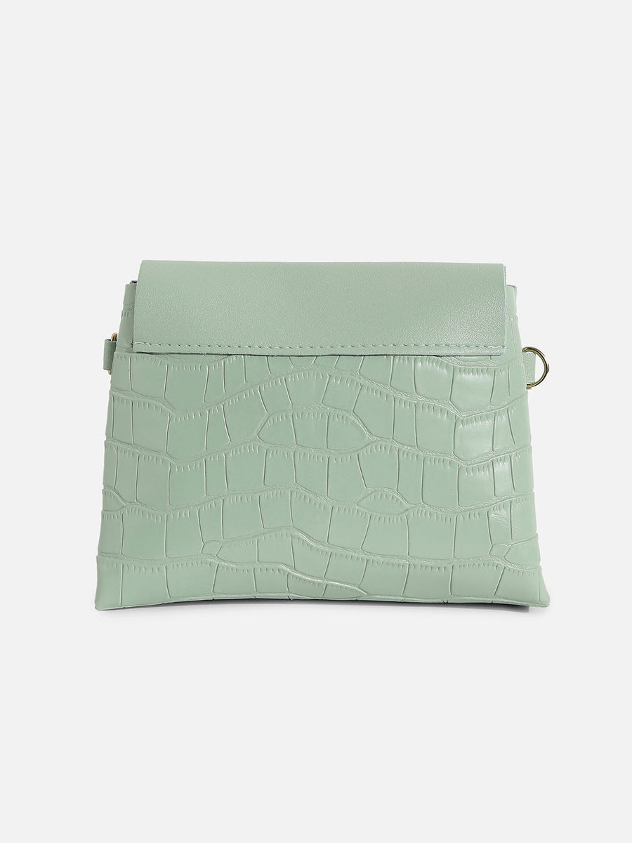 Terry Green Cross Body Bag - Shop authentic Indian Women's Fashion by Haute Sauce