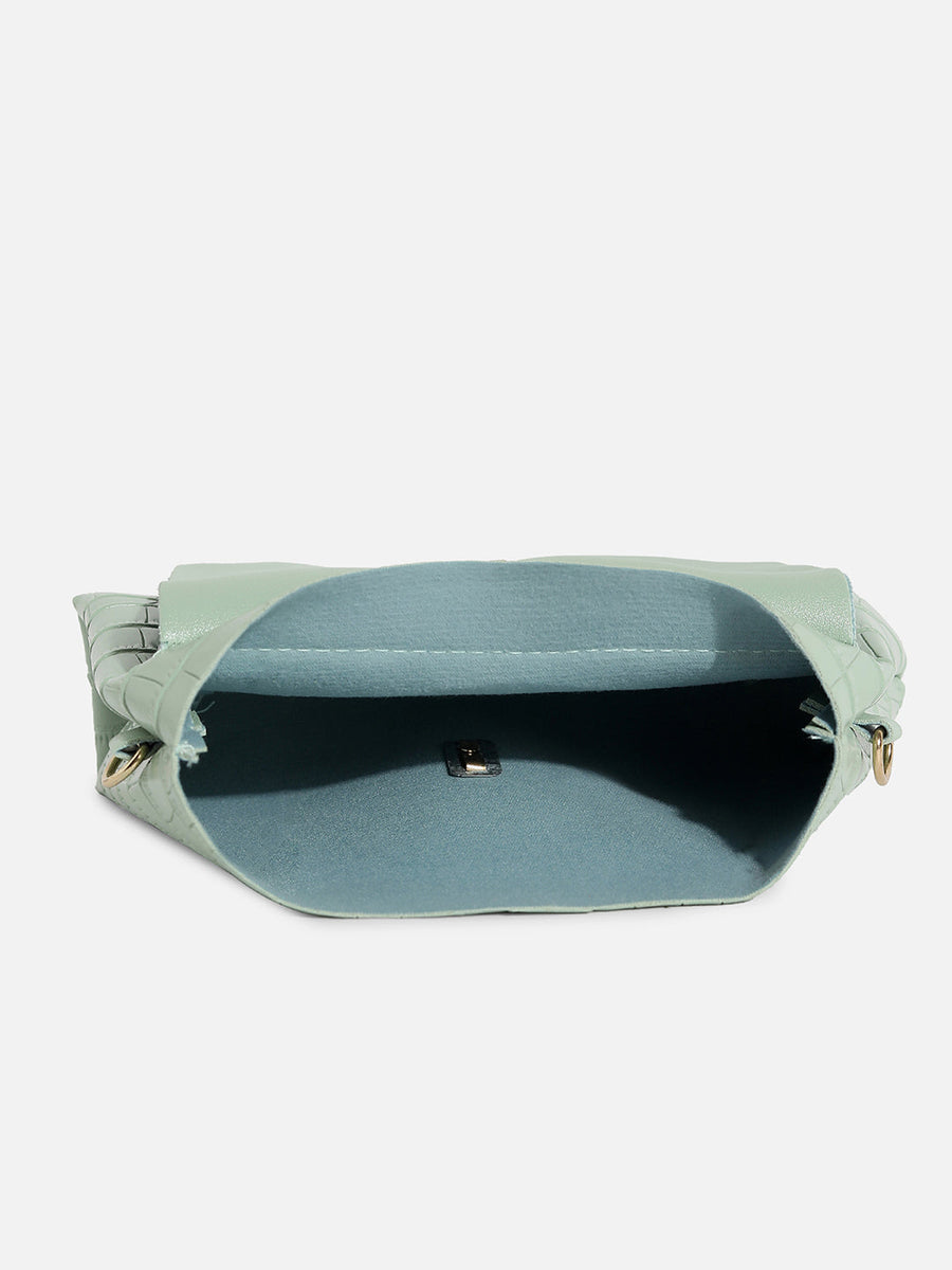 Terry Green Cross Body Bag - Shop authentic Indian Women's Fashion by Haute Sauce