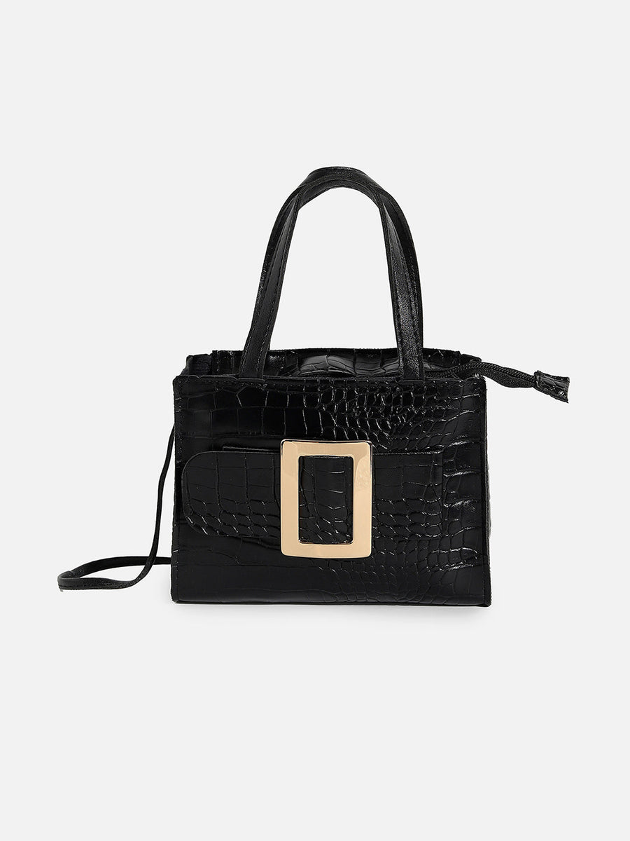 Lizzie Black Mini Bag - Shop authentic Indian Women's Fashion by Haute Sauce