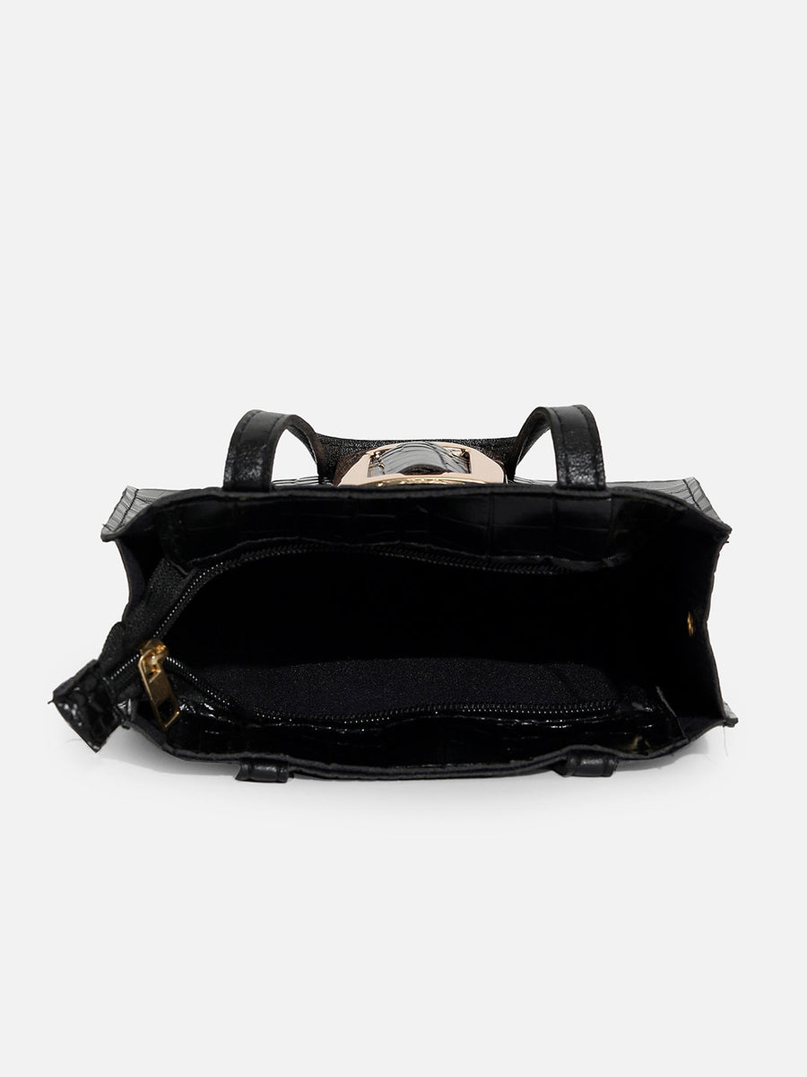 Lizzie Black Mini Bag - Shop authentic Indian Women's Fashion by Haute Sauce