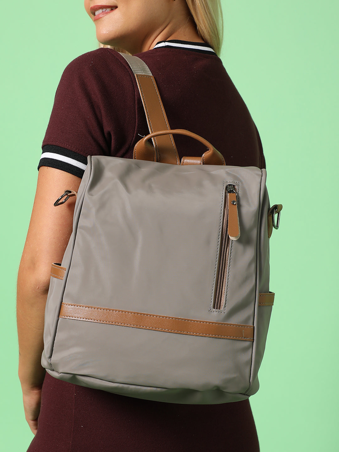 Mirage Grey Backpack - Shop authentic Indian Women's Fashion by Haute Sauce