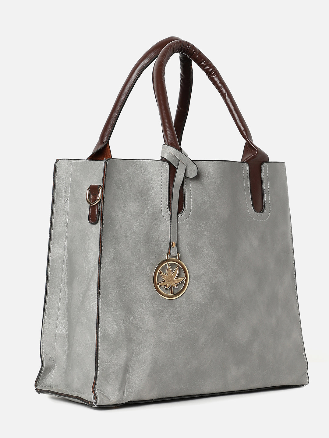 Melinda Grey Tote Bag Set - Shop authentic Indian Women's Fashion by Haute Sauce