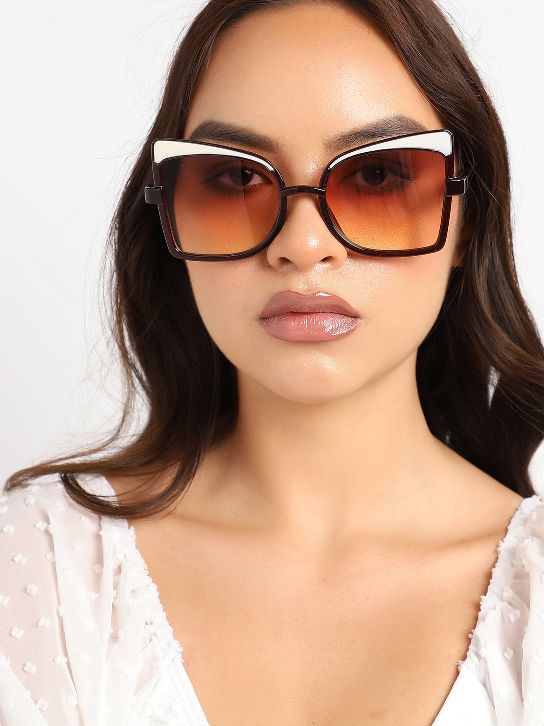 Brown Oversized Sunglass - Shop authentic Indian Women's Fashion by Haute Sauce