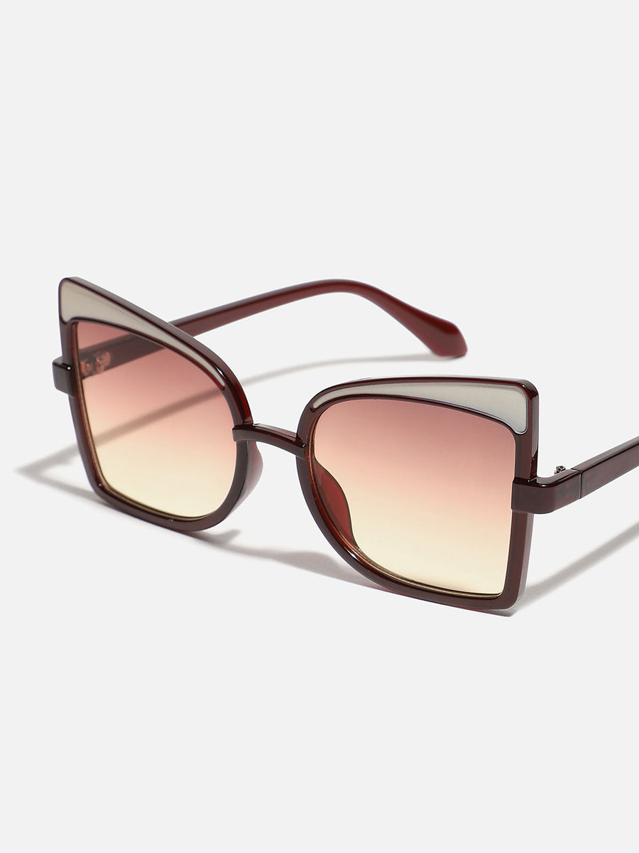 Brown Oversized Sunglass - Shop authentic Indian Women's Fashion by Haute Sauce