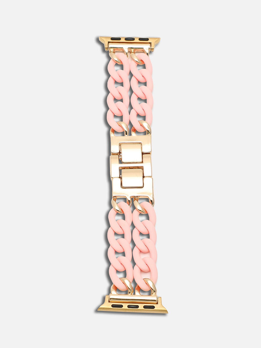 Pink Solid Apple Watch Straps - Shop authentic Indian Women's Fashion by Haute Sauce