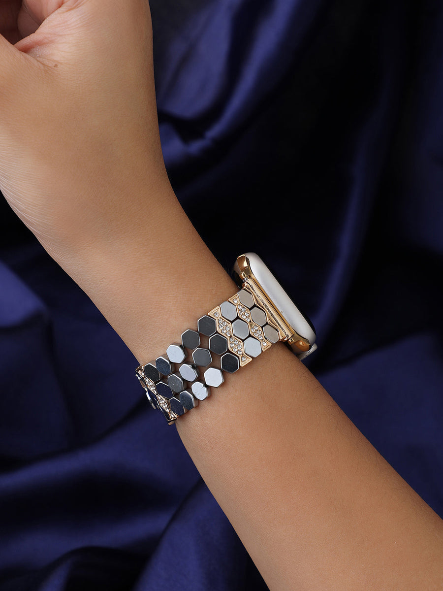 Gianna Apple Watch Chain Strap Haute Sauce - Shop authentic Indian Women's Fashion by Haute Sauce