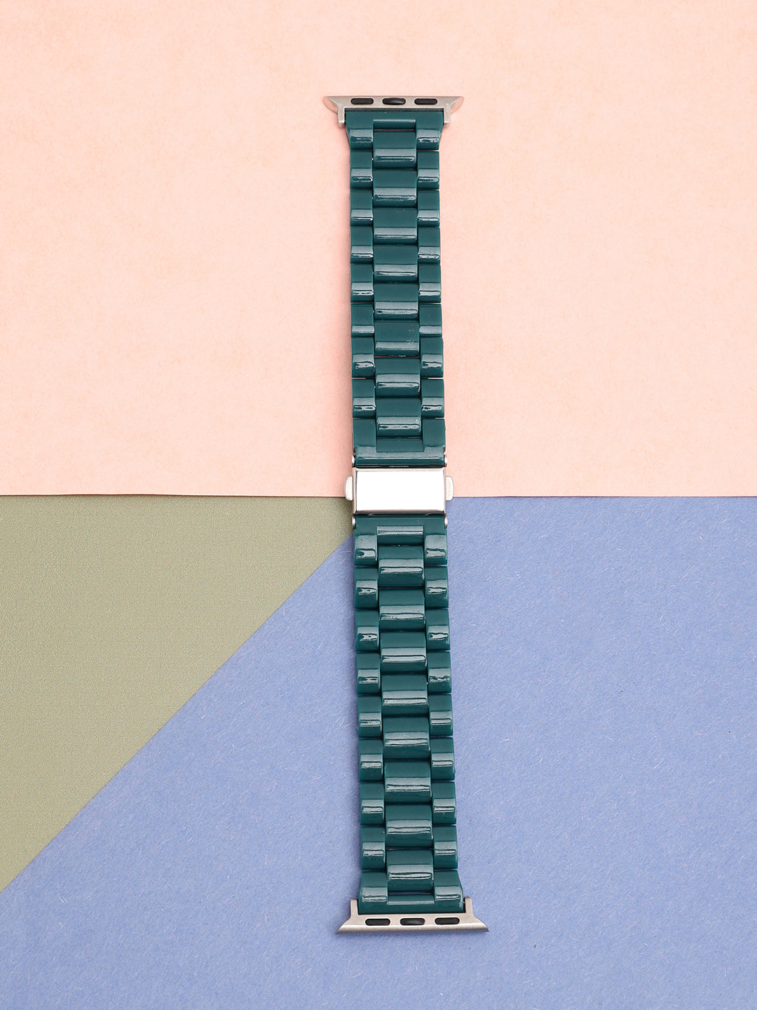 Emerald Green Solid Apple Watch Straps Haute Sauce - Shop authentic Indian Women's Fashion by Haute Sauce