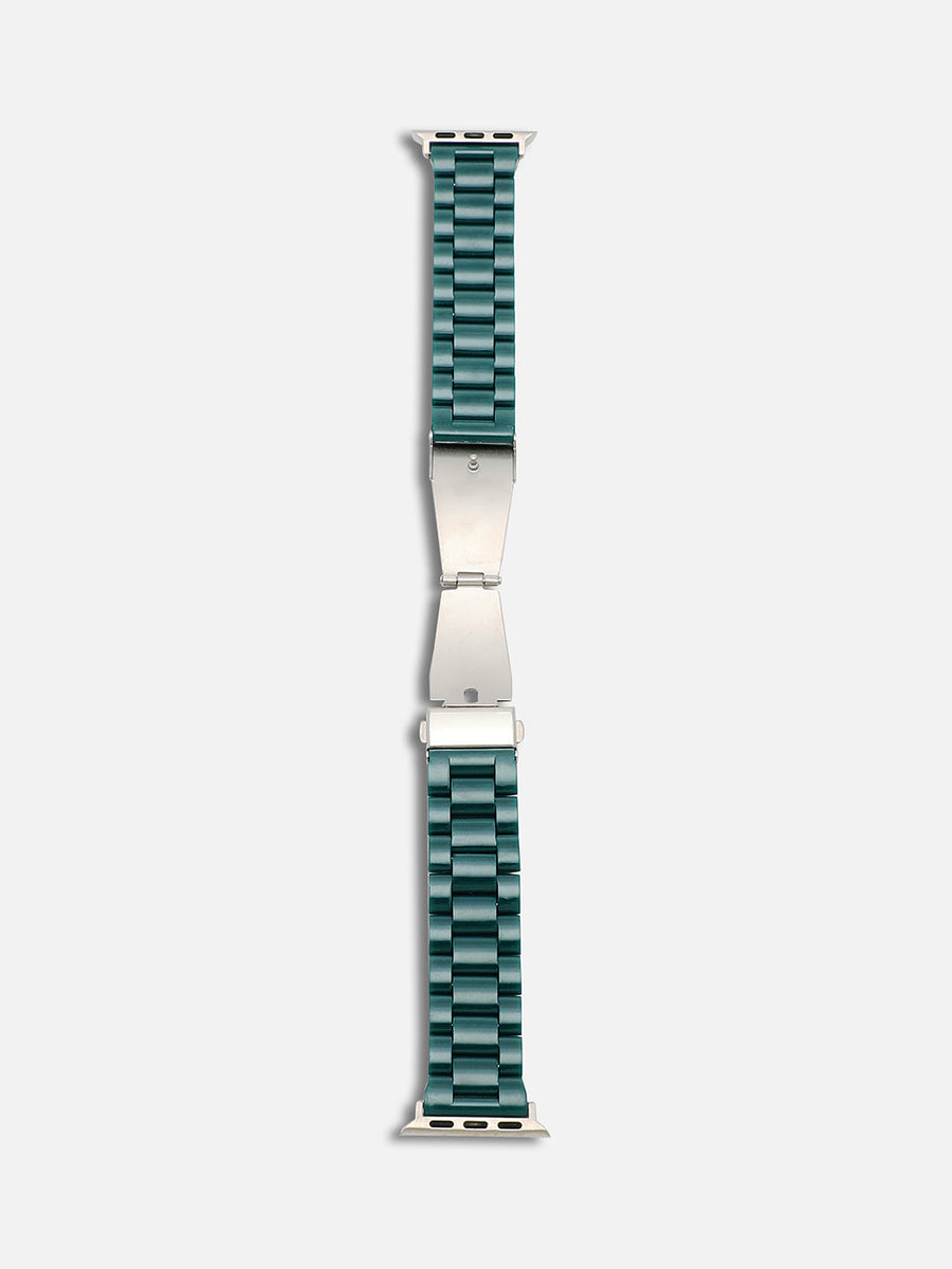 Women Emerald Green Solid Apple Watch Straps - Shop authentic Indian Women's Fashion by Sohi