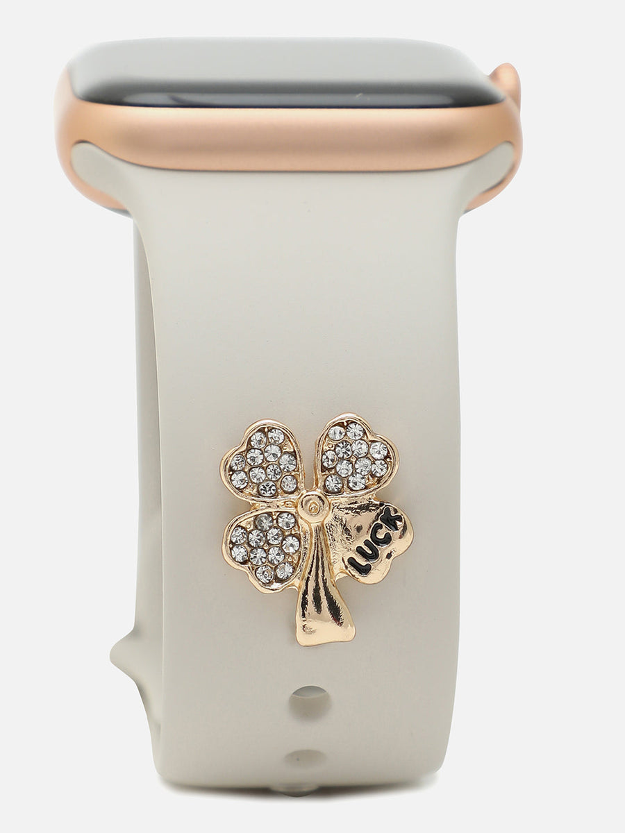 Clover Lucky Charm Embellished Snap Charm - Shop authentic Indian Women's Fashion by Haute Sauce