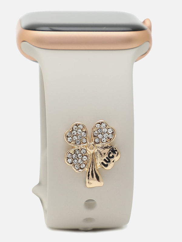Clover Lucky Charm Embellished Snap Charm - Shop authentic Indian Women's Fashion by Haute Sauce