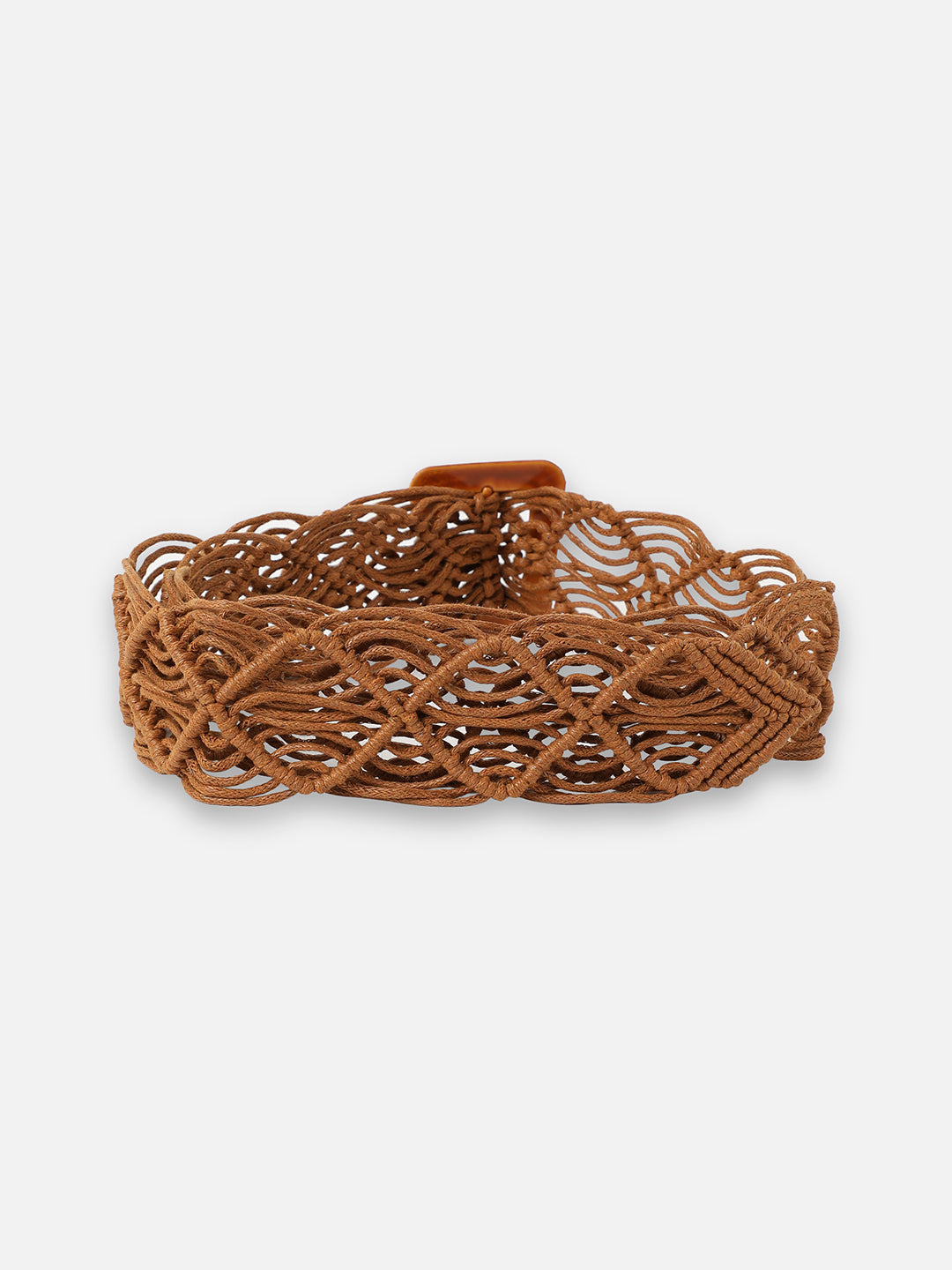 Tan Textured Waist Belt - Shop authentic Indian Women's Fashion by Haute Sauce