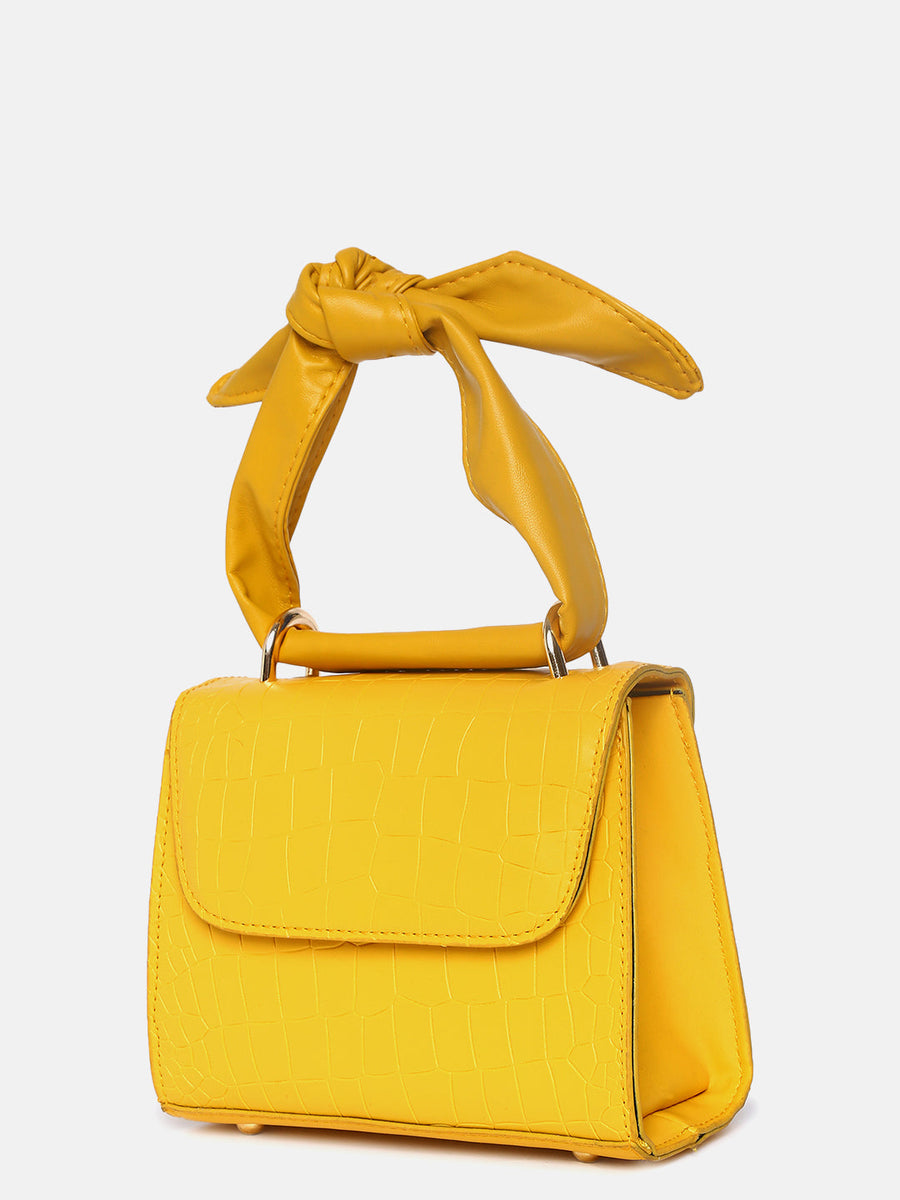 Fiorella Yellow Cross Body Bag - Shop authentic Indian Women's Fashion by Haute Sauce
