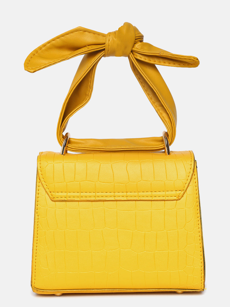 Fiorella Yellow Cross Body Bag - Shop authentic Indian Women's Fashion by Haute Sauce