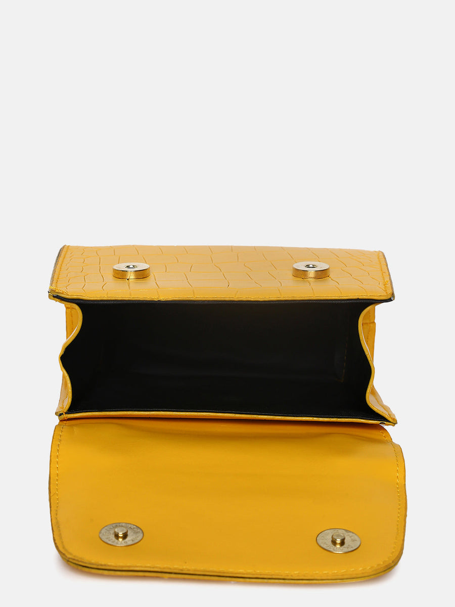 Fiorella Yellow Cross Body Bag - Shop authentic Indian Women's Fashion by Haute Sauce