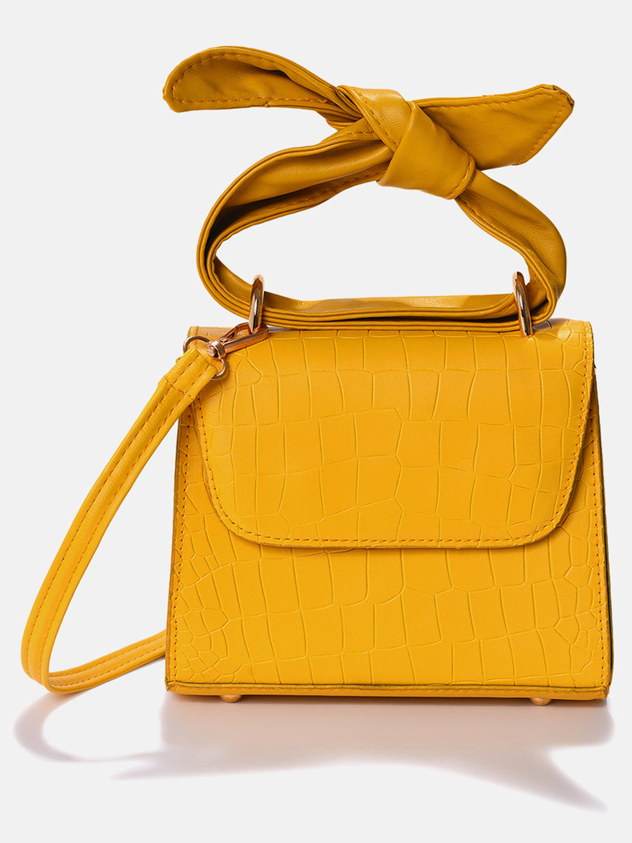 Fiorella Yellow Cross Body Bag - Shop authentic Indian Women's Fashion by Haute Sauce