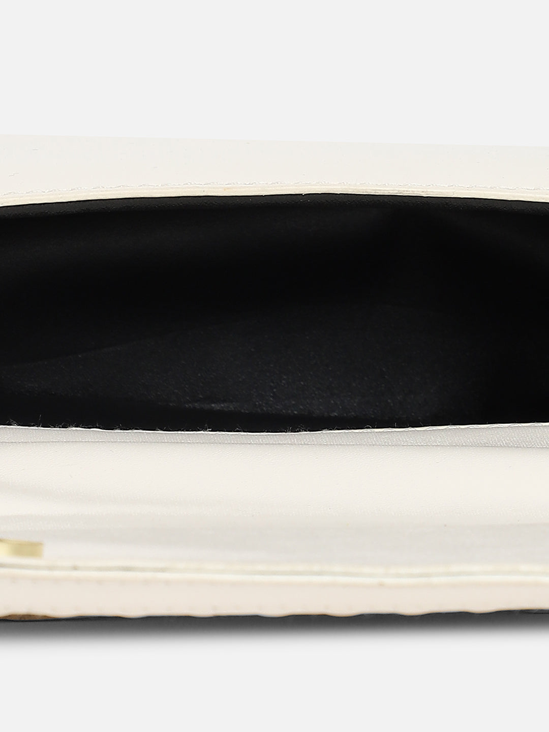 White Solid Vegan Leather Handbag - Shop authentic Indian Women's Fashion by Haute Sauce