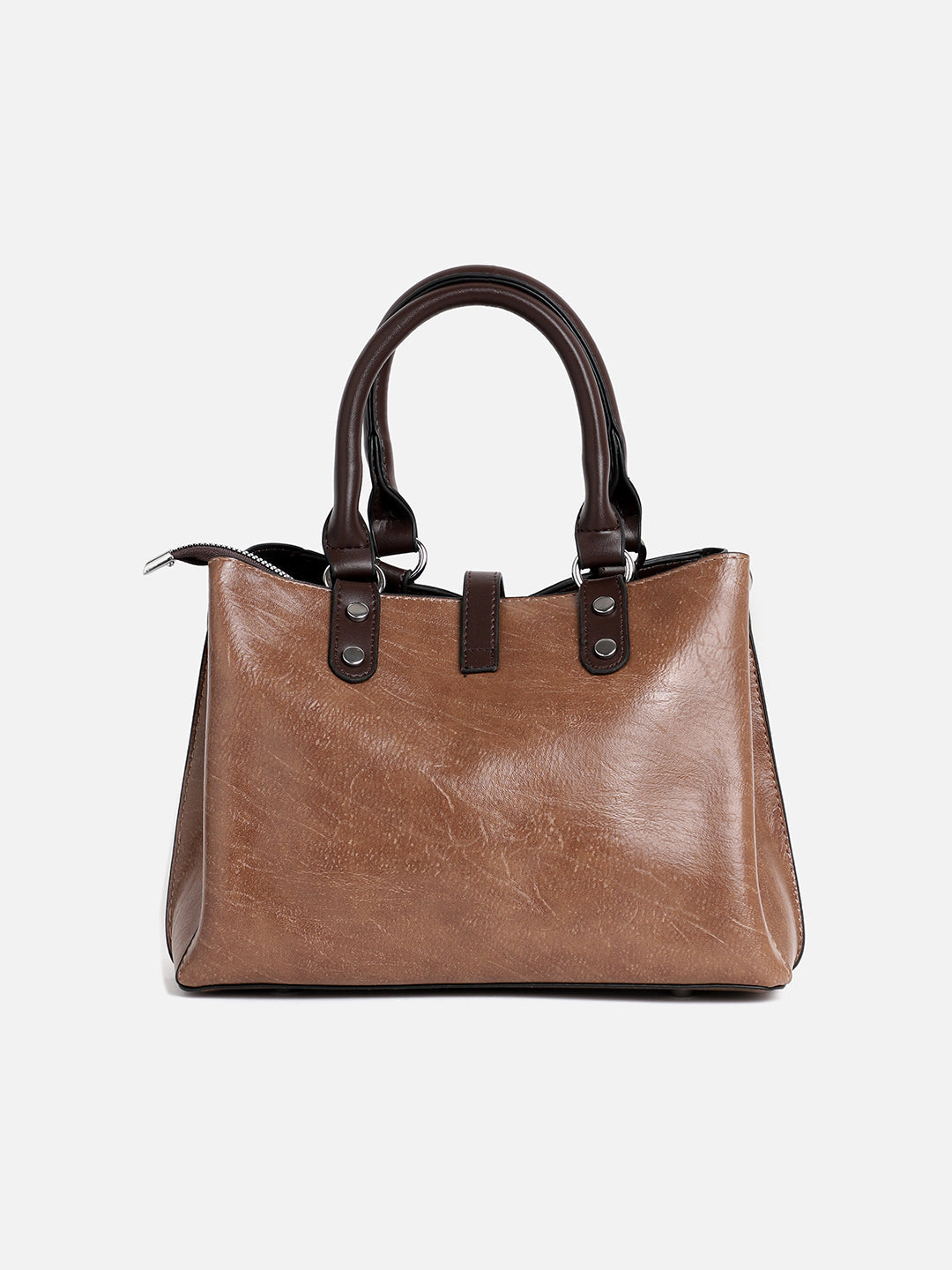 Perma Brown Tanned Handbag - Shop authentic Indian Women's Fashion by Haute Sauce