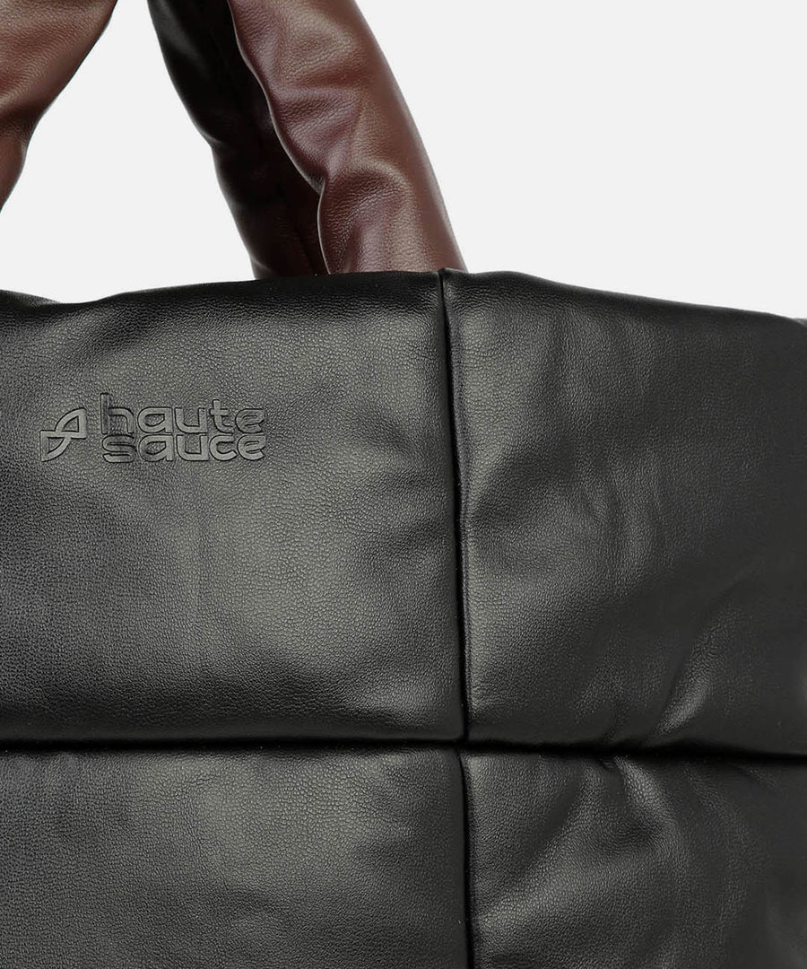 Mystical Quilted Black Tote Bag - Shop authentic Indian Women's Fashion by Haute Sauce