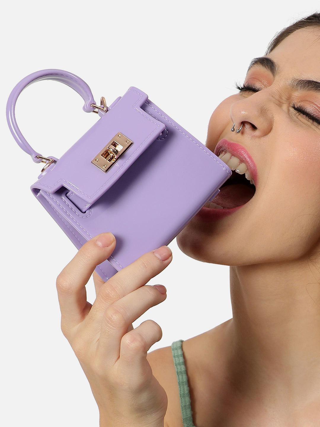 Ramona Purple Mini Bag - Shop authentic Indian Women's Fashion by Haute Sauce