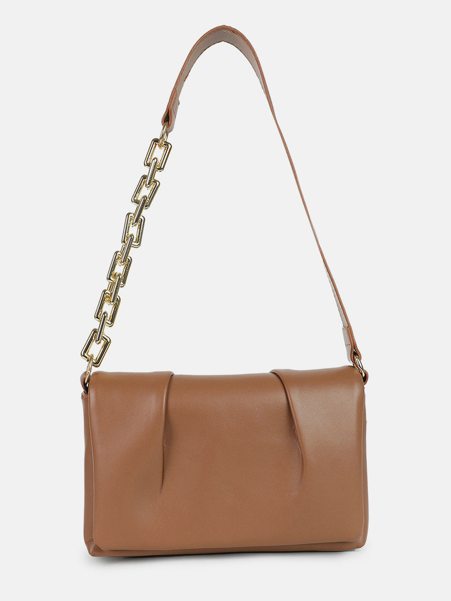 Cocoa Brown Cross Body Bag - Shop authentic Indian Women's Fashion by Haute Sauce