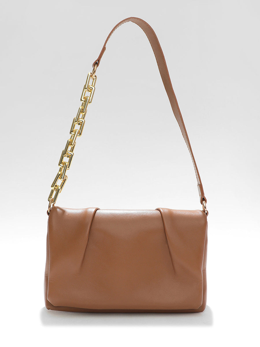 Cocoa Brown Cross Body Bag - Shop authentic Indian Women's Fashion by Haute Sauce