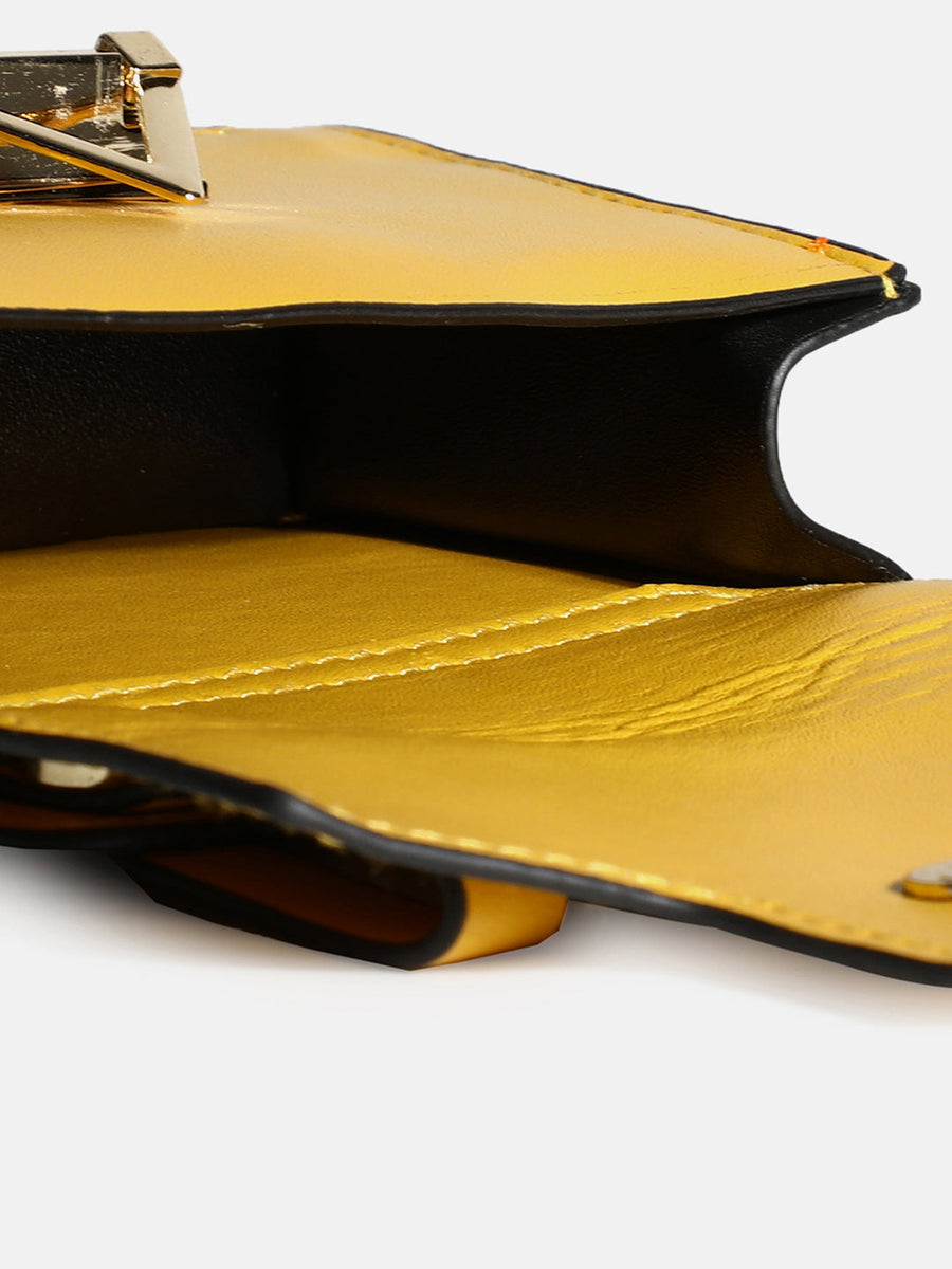 On-The-Go Glamour Yellow Belt Bag - Shop authentic Indian Women's Fashion by Haute Sauce