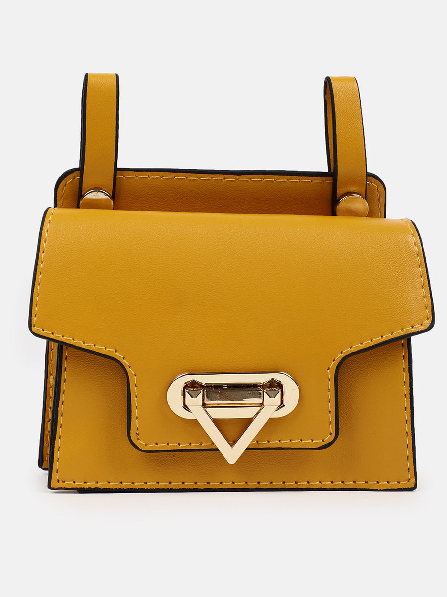 On-The-Go Glamour Yellow Belt Bag - Shop authentic Indian Women's Fashion by Haute Sauce