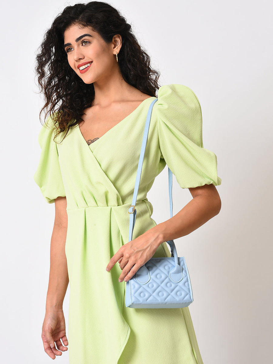 Rosemarie Pale Blue Mini Bag - Shop authentic Indian Women's Fashion by Haute Sauce
