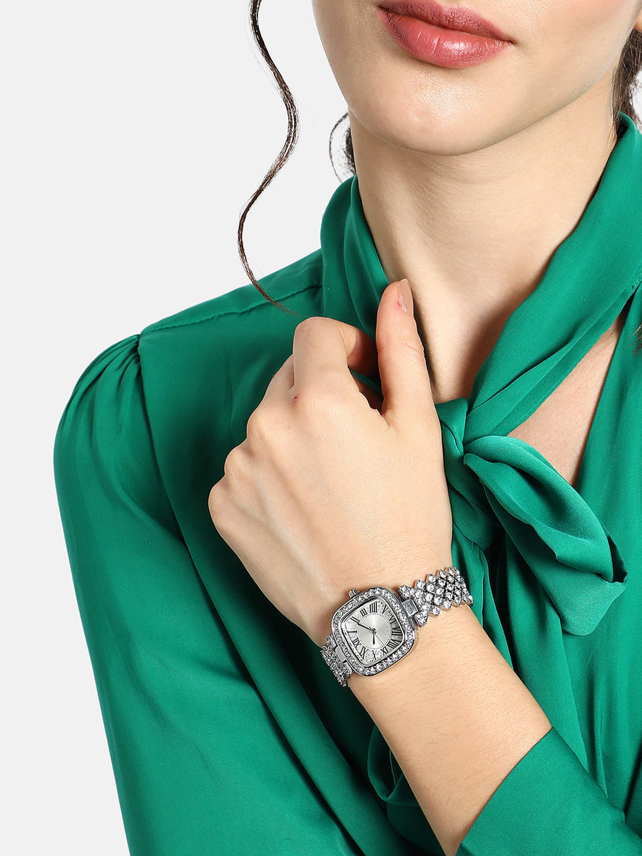 Melina Silver Watch - Shop authentic Indian Women's Fashion by Haute Sauce