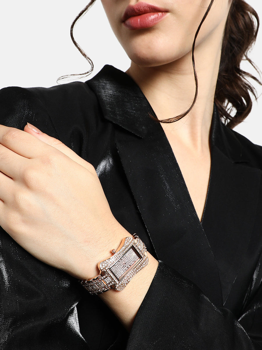 Annika Rose Gold Watch - Shop authentic Indian Women's Fashion by Haute Sauce