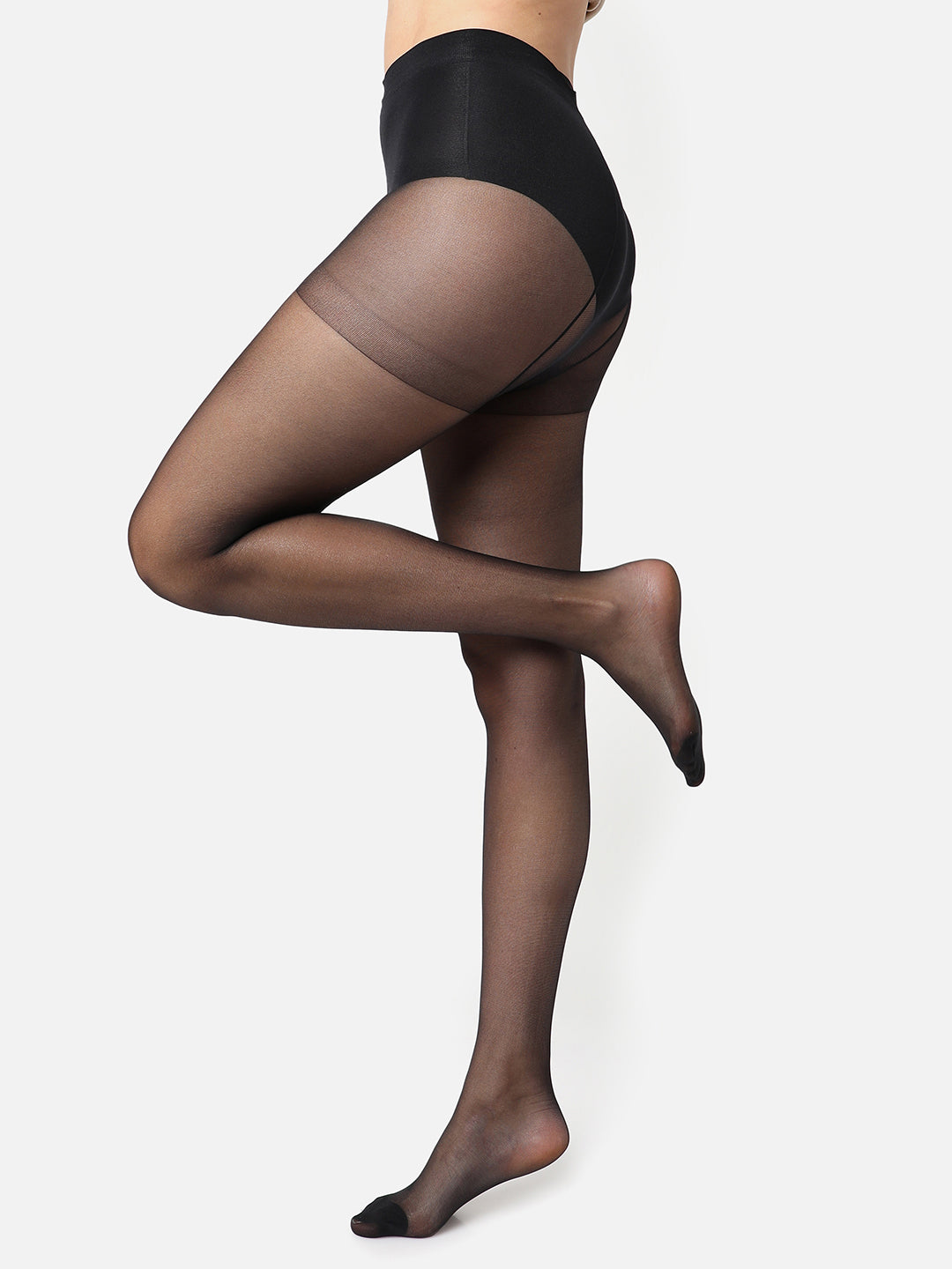 Black Solid Sheer Stockings - Shop authentic Indian Women's Fashion by Haute Sauce