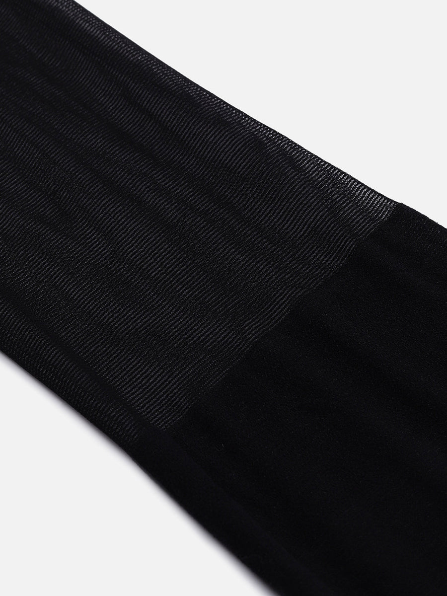 Black Solid Sheer Stockings - Shop authentic Indian Women's Fashion by Haute Sauce