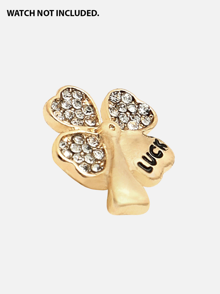 Clover Lucky Charm Embellished Snap Charm - Shop authentic Indian Women's Fashion by Haute Sauce