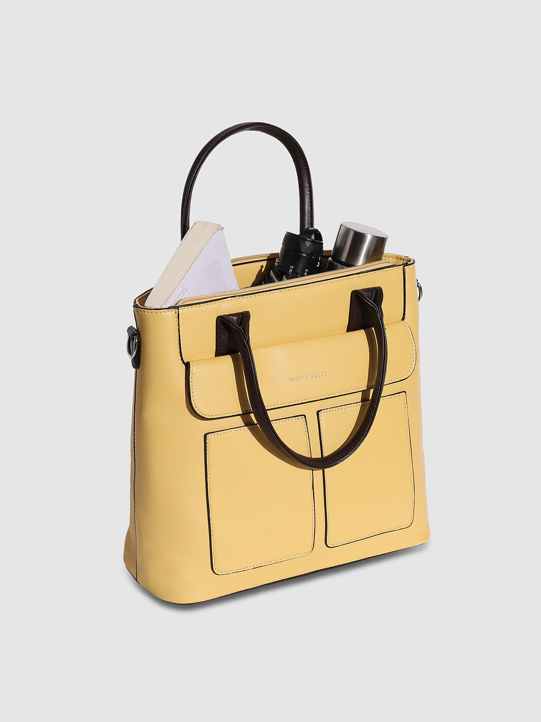 Everyday Essential Tote Bag - Light Yellow - Shop authentic Indian Women's Fashion by Haute Sauce