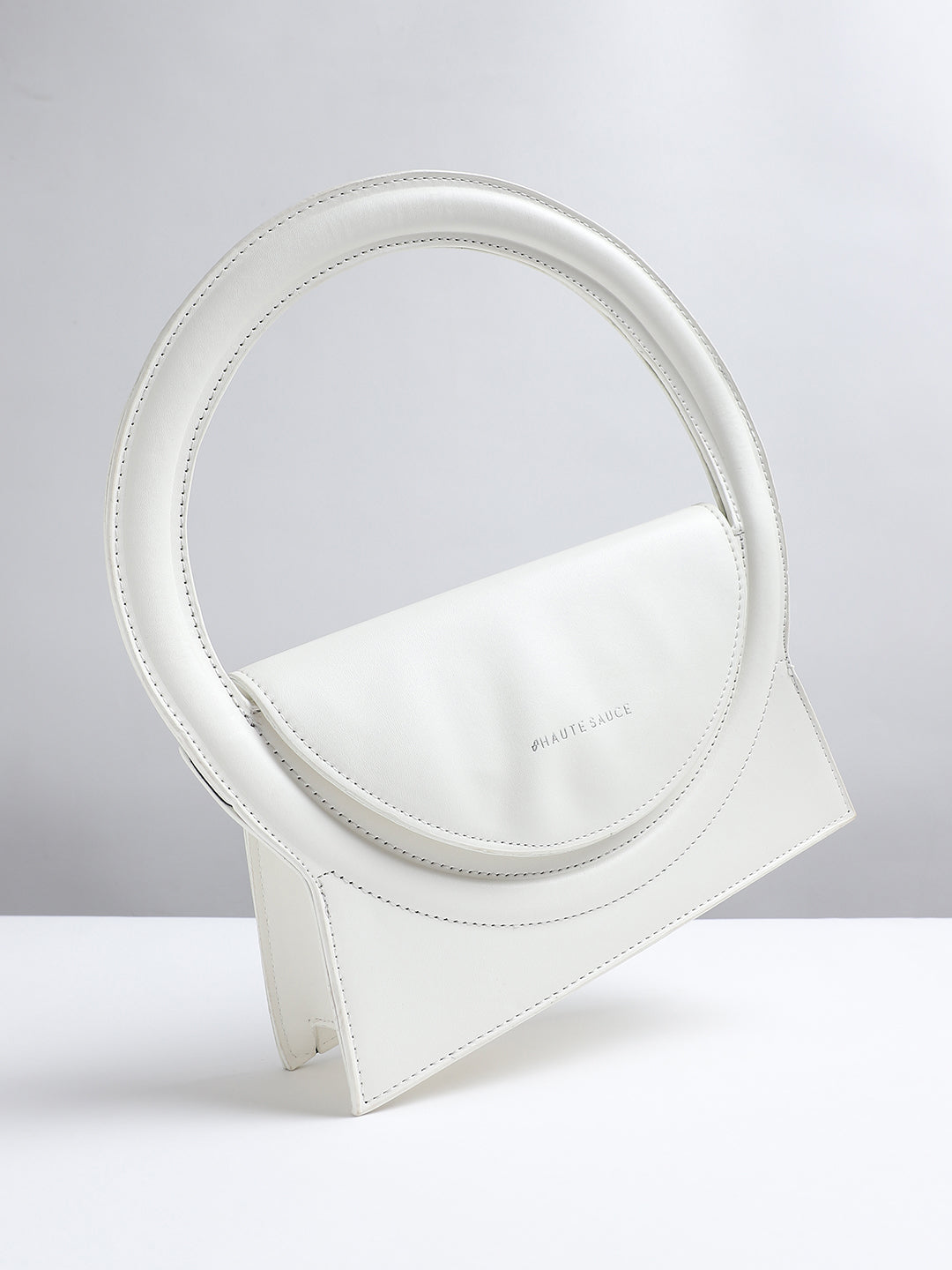 Halo Handbag - White - Shop authentic Indian Women's Fashion by Haute Sauce