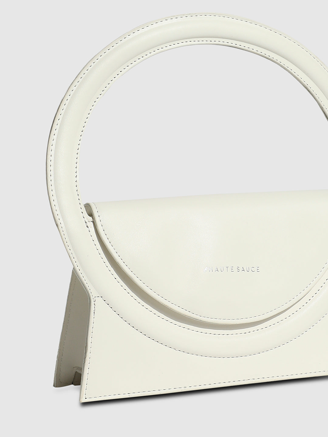 Halo Handbag - White - Shop authentic Indian Women's Fashion by Haute Sauce