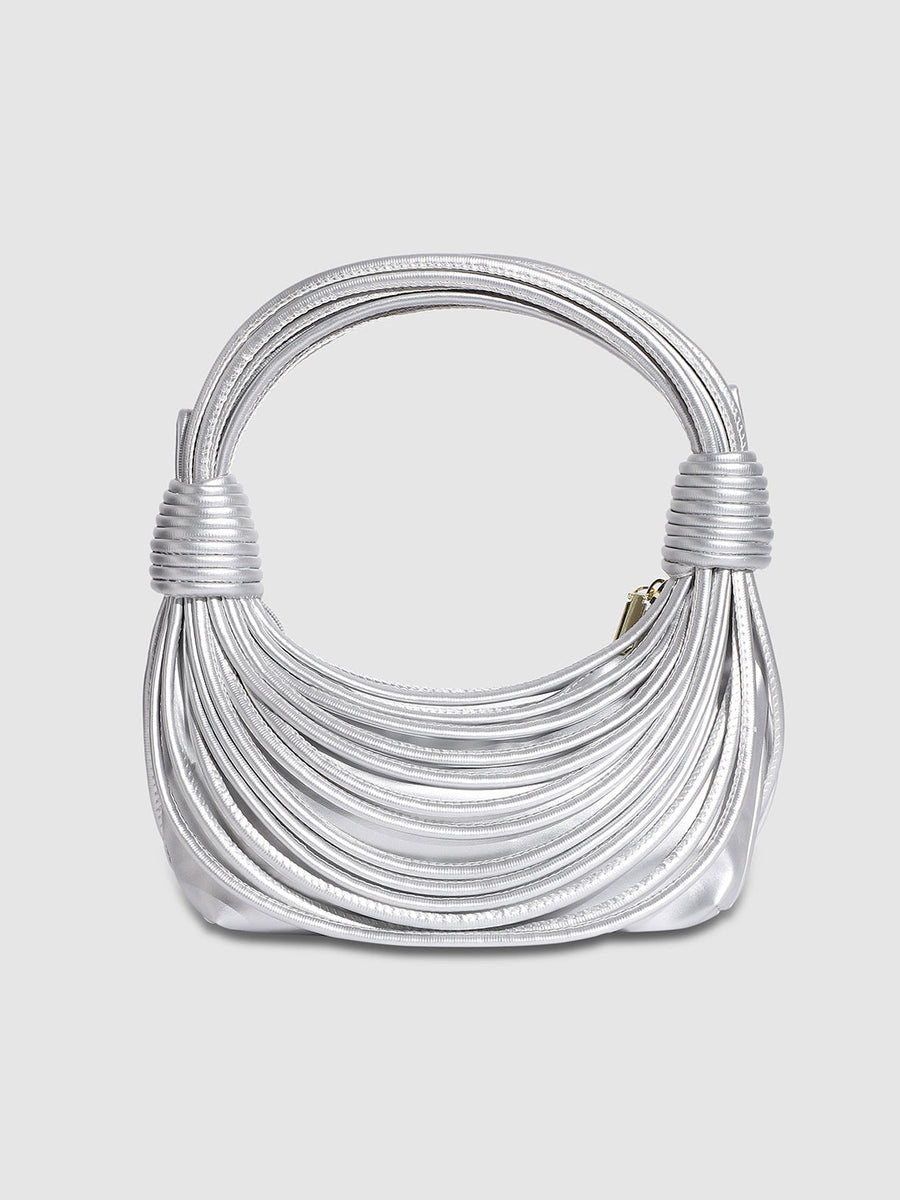 Wire Handbag - Silver - Shop authentic Indian Women's Fashion by Haute Sauce