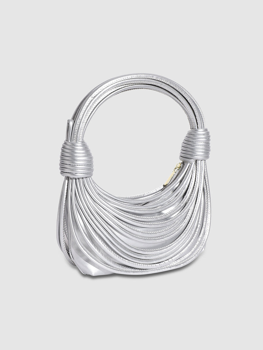Wire Handbag - Silver - Shop authentic Indian Women's Fashion by Haute Sauce