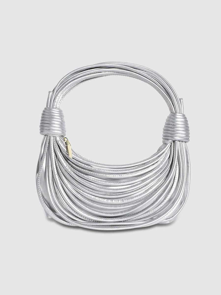 Wire Handbag - Silver - Shop authentic Indian Women's Fashion by Haute Sauce