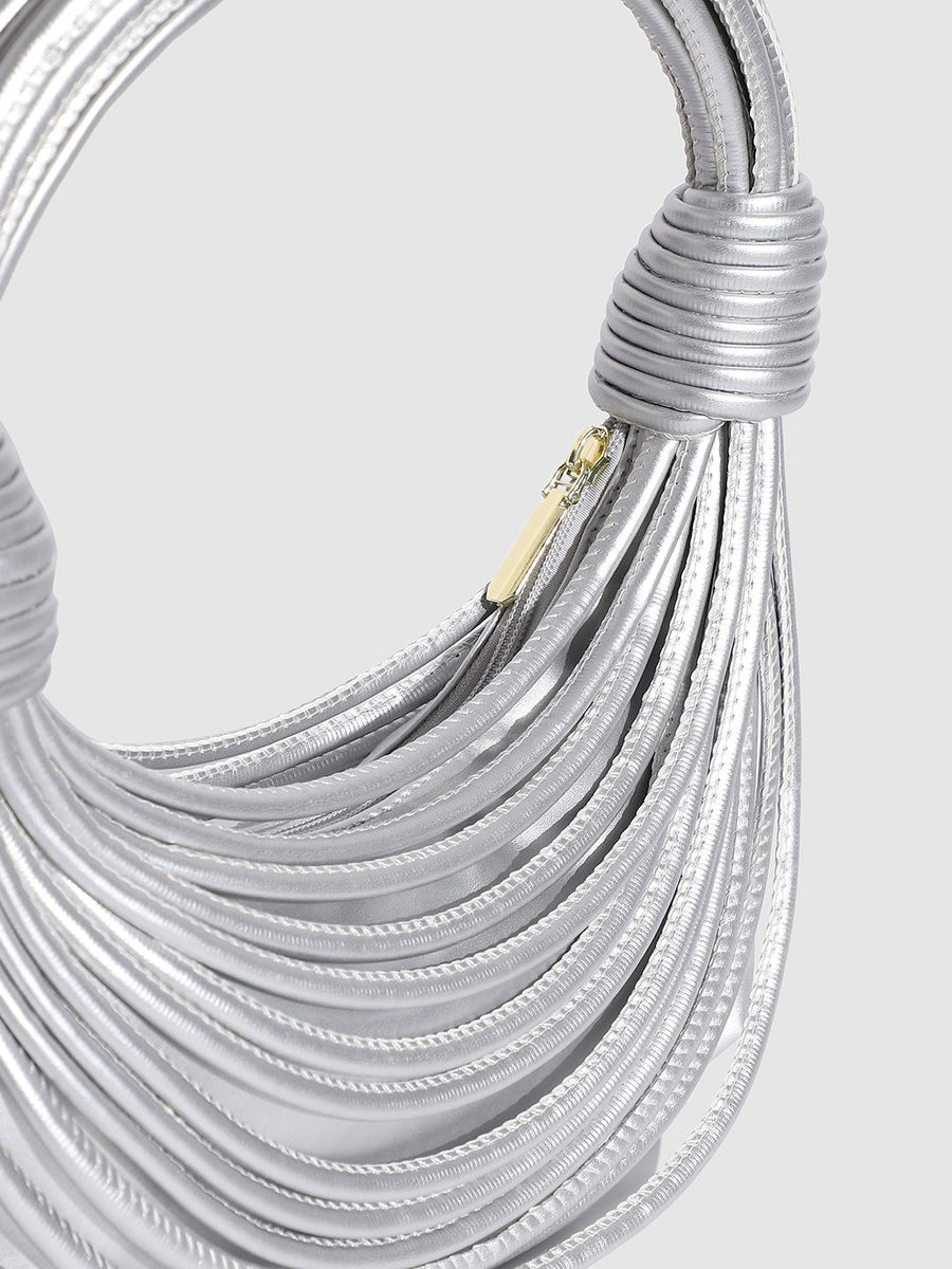 Wire Handbag - Silver - Shop authentic Indian Women's Fashion by Haute Sauce