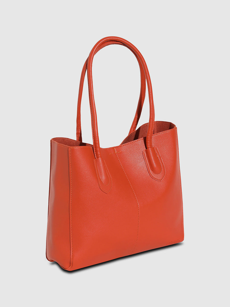Urban Essential Tote Bag - Orange - Shop authentic Indian Women's Fashion by Haute Sauce