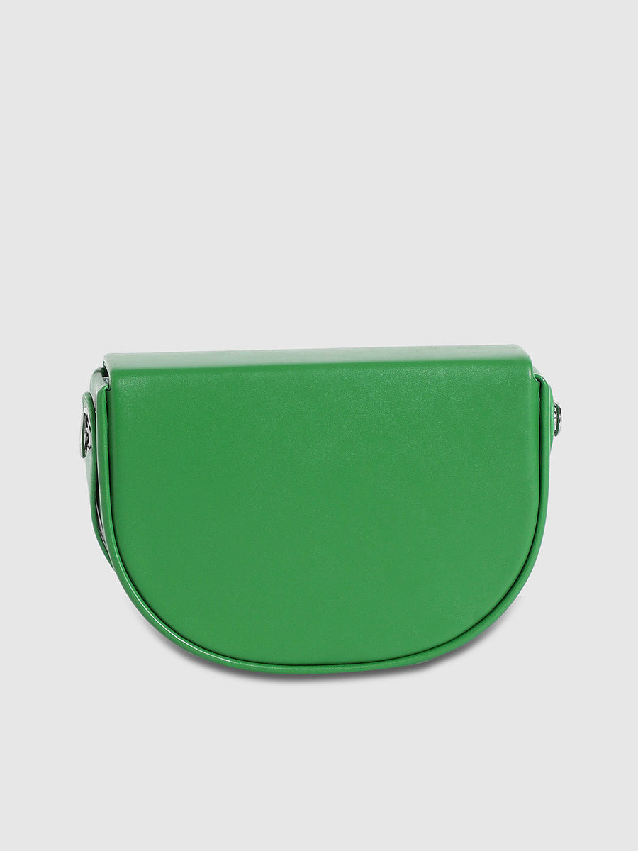 Structured Curve Handbag - Green - Shop authentic Indian Women's Fashion by Haute Sauce