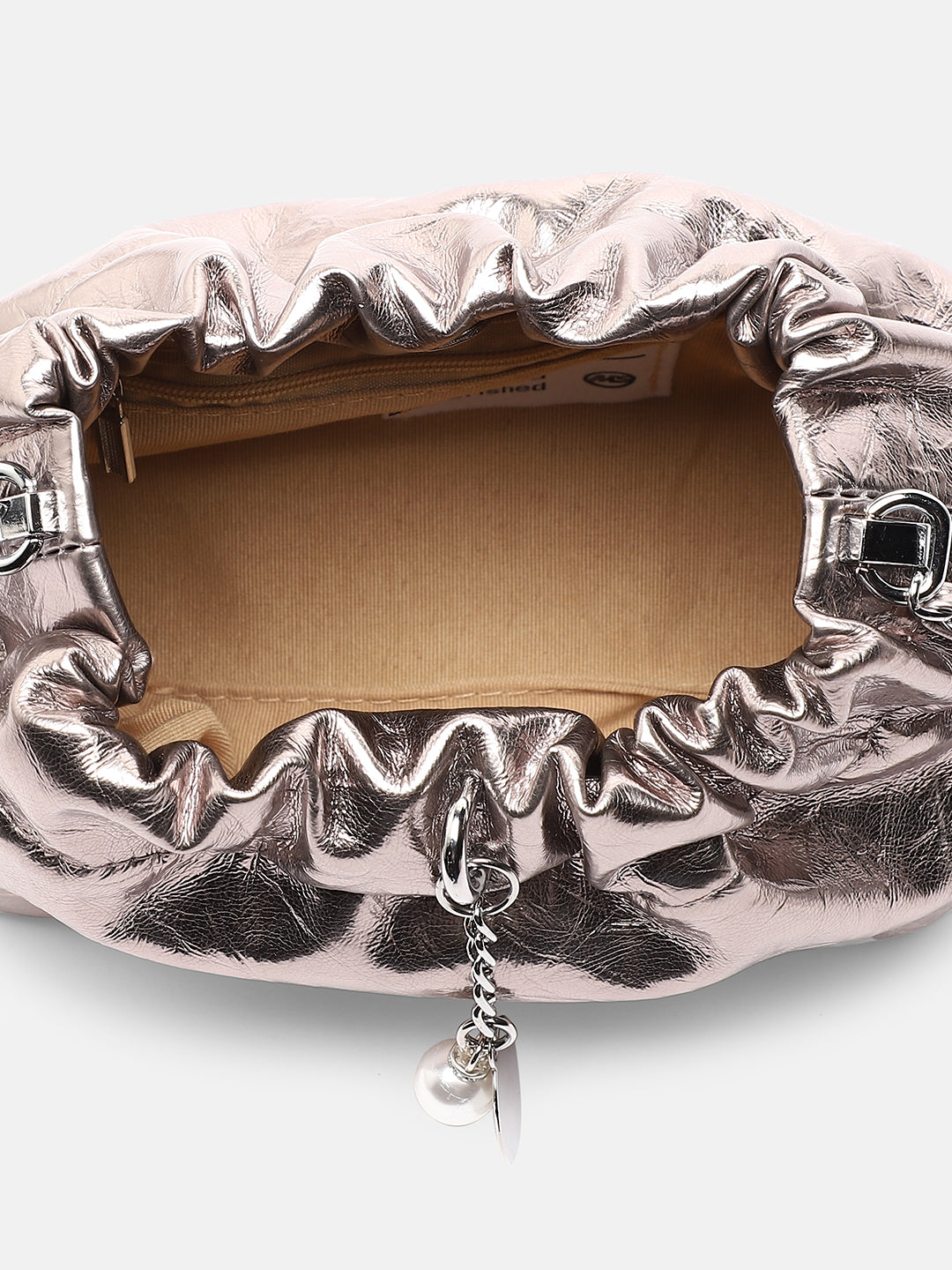 Women's The Metallic Sling Bag - Bronze - Shop authentic Indian Women's Fashion by Haute Sauce