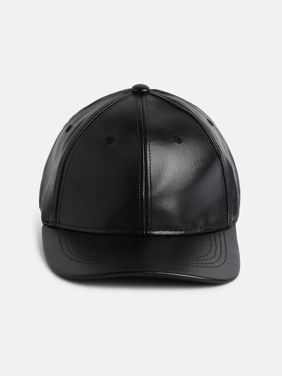 Women's Solid Baseball Cap - Black - Shop authentic Indian Women's Fashion by Haute Sauce
