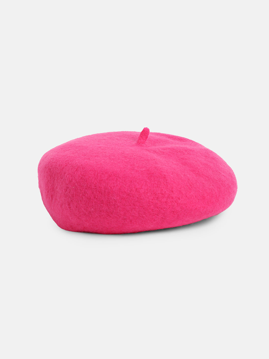 Women's Solid Beret Hat - Pink - Shop authentic Indian Women's Fashion by Haute Sauce