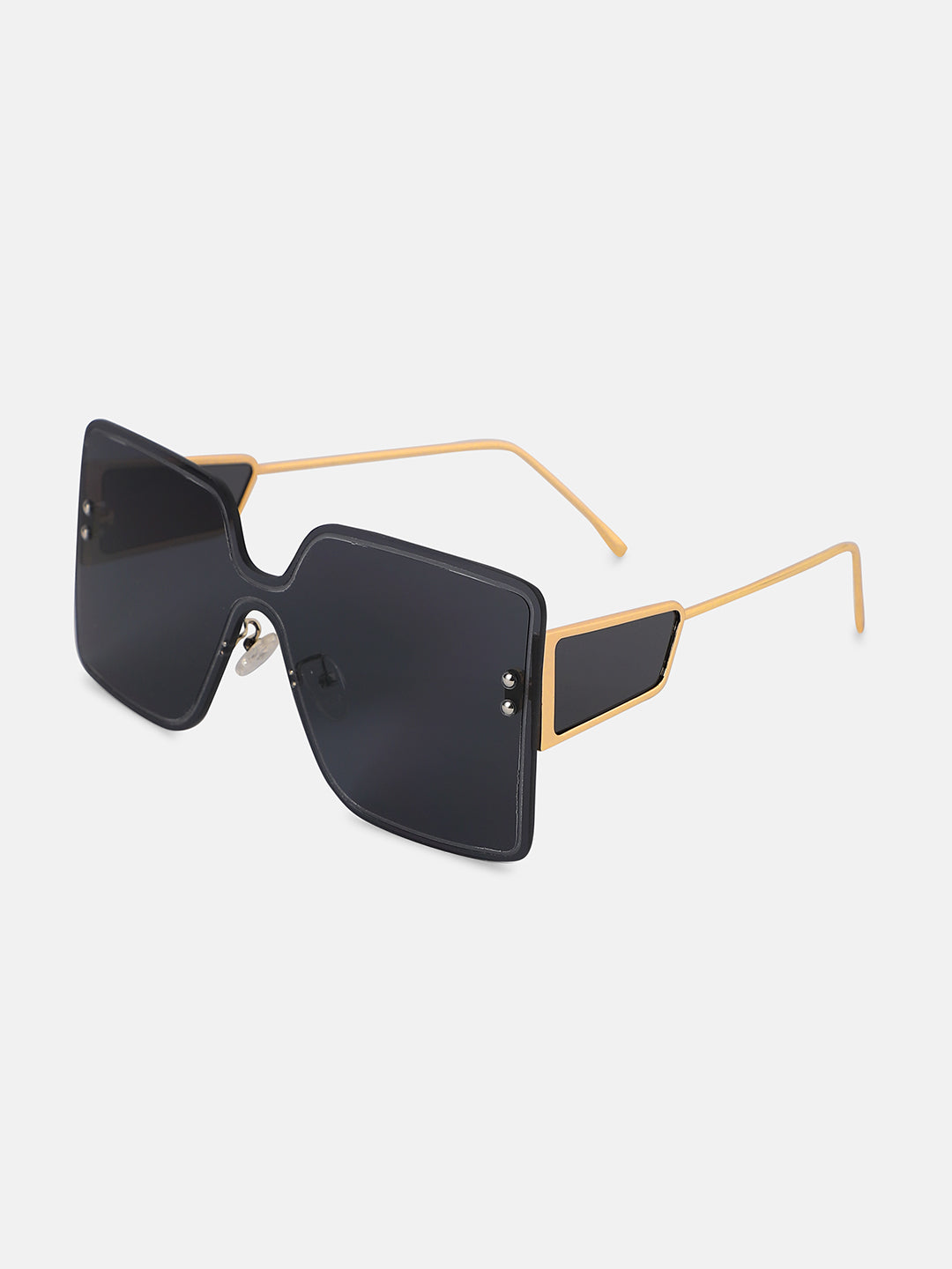 Women's Rimless Oversized Sunglasses - Gold - Shop authentic Indian Women's Fashion by Haute Sauce